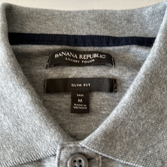 Banana Republic Luxury Touch Slim fit/tall polo shirt. - Picture 3 of 4